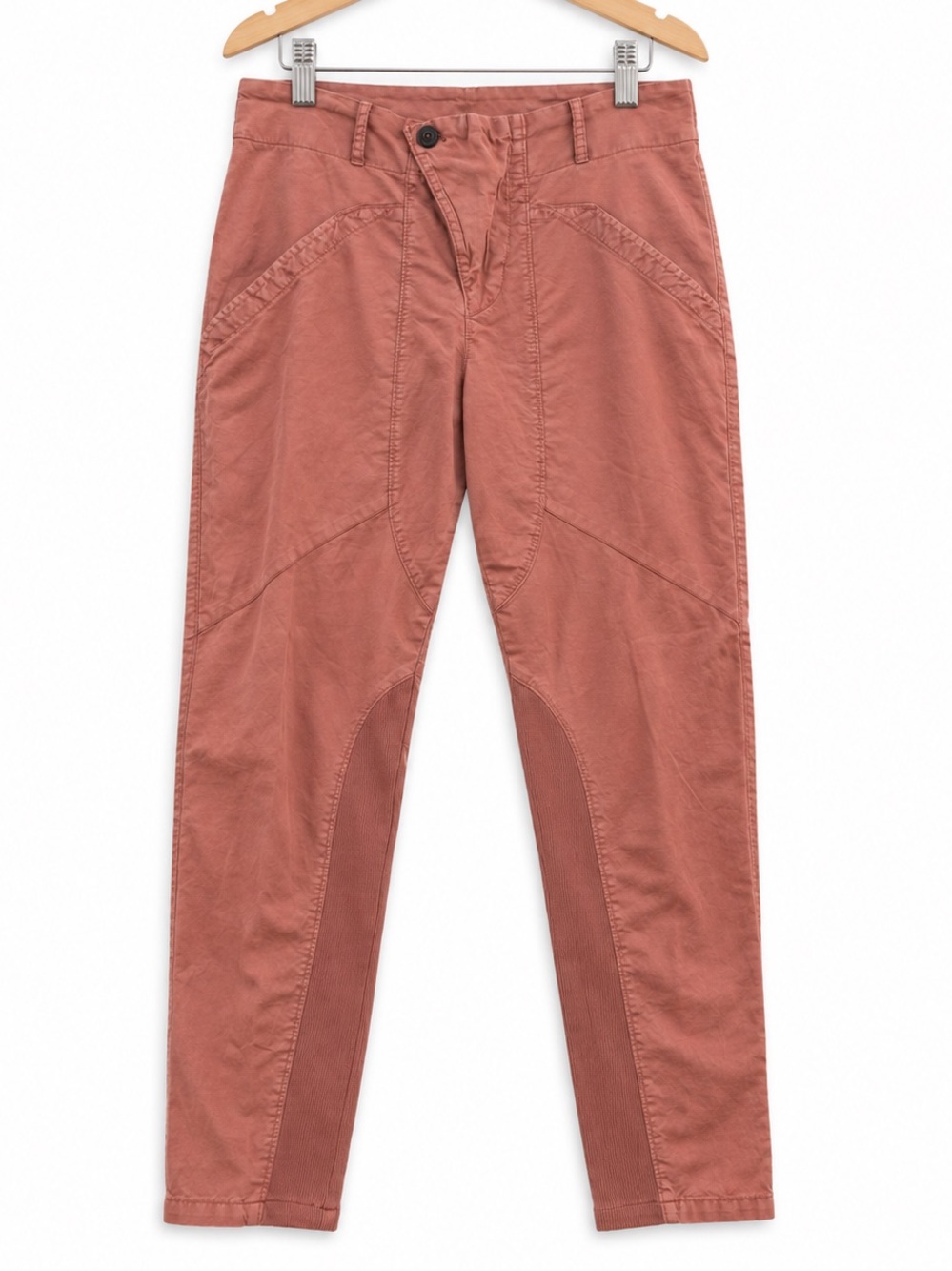 Prairie Underground Women's Busing Pant Light Coral Organic Cotton Straight Leg